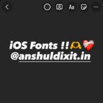 iOS Instagram Fonts on Android | iOS Instagram For Android – Anshul Dixit