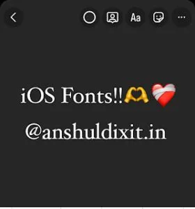 Original iOS Fonts Instagram