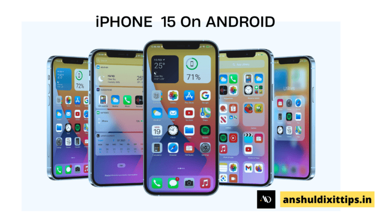 iphone 15 Home screen setup on android