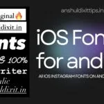 iOS Font Download For Android