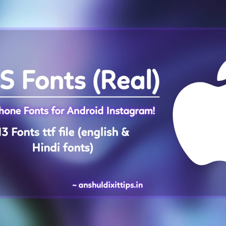 iOS fonts for android