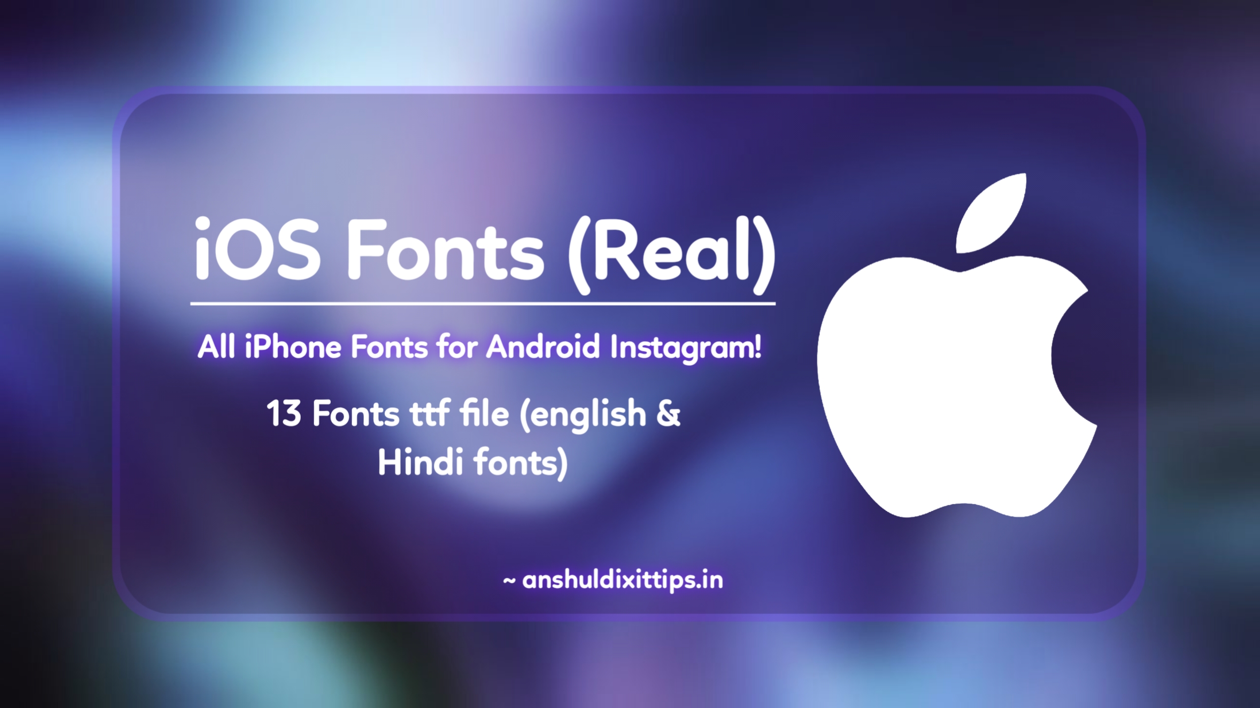 iOS fonts for android