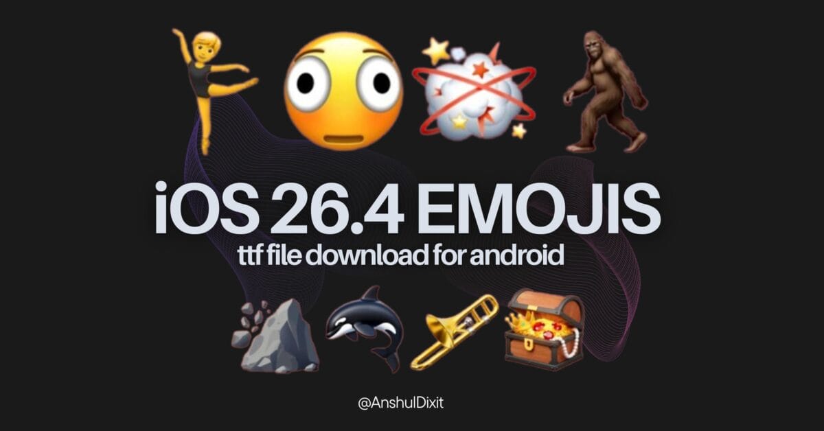 iOS 26.4 emojis on android