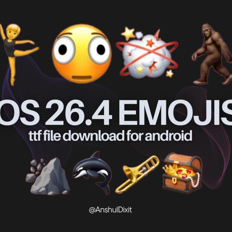 iOS 26.4 emojis on android